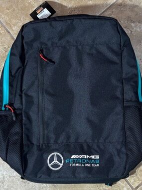 Mercedes AMG Petronas Backpack New With Tags Black Formula 1 Team Bag